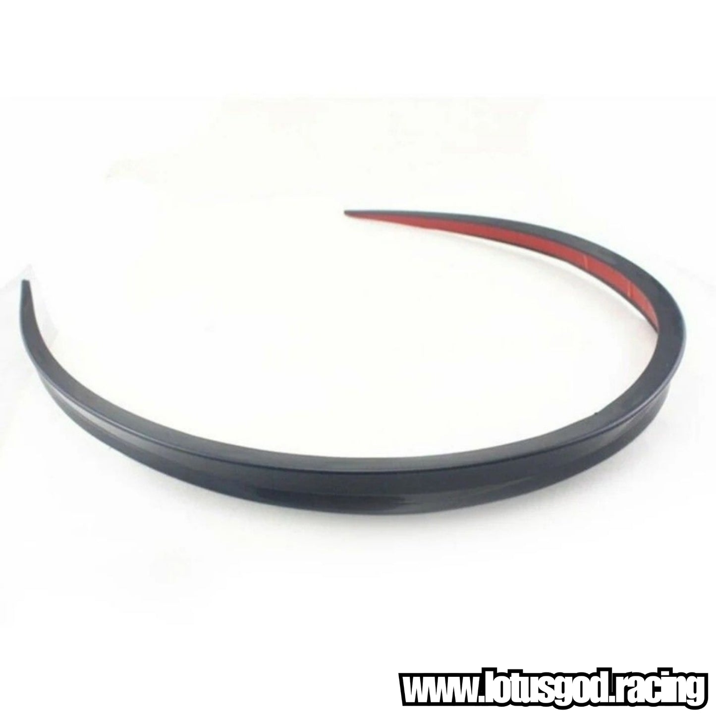 Universal Flexible Gloss Black PU Rubber Boot Duck Tail Stick On Lip Spoiler 118cm