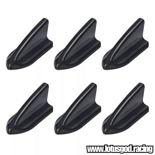 Roof Spolier Boot Fender Bonnet Shark Fins (6 Pieces)