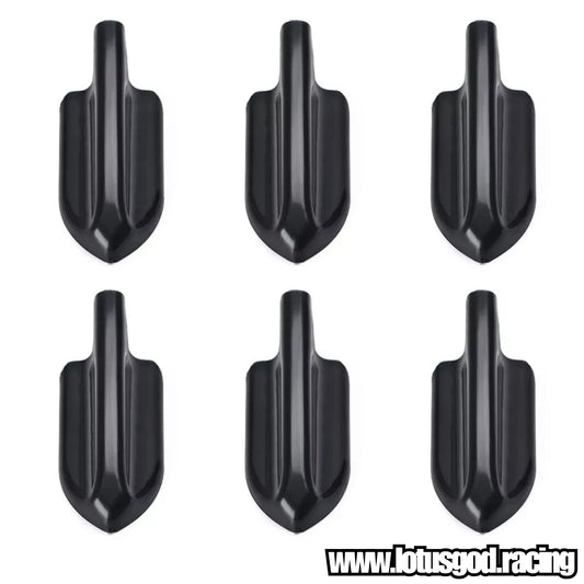 Roof Spolier Boot Fender Bonnet Shark Fins (6 Pieces)