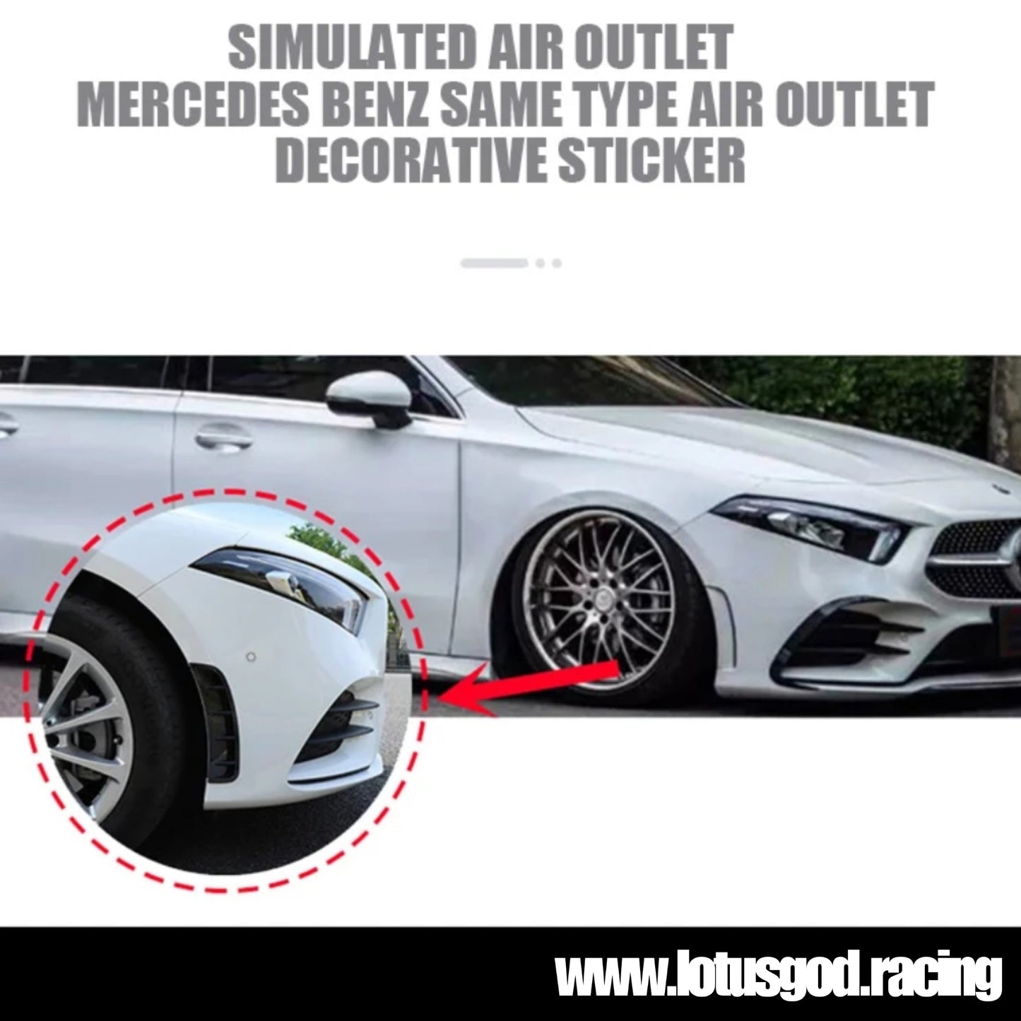 Universal Front Rear Bumper Lip Air Vent Trim Spoiler Canards Splitter Styling Accessories