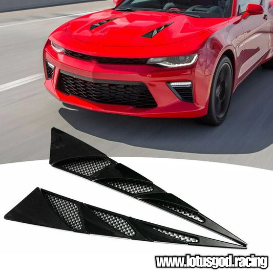 Universal Racing Look Front Bonnet Side Rear Fender Bumper High Air Flow Intake Shark Fin Panel Grill Vent