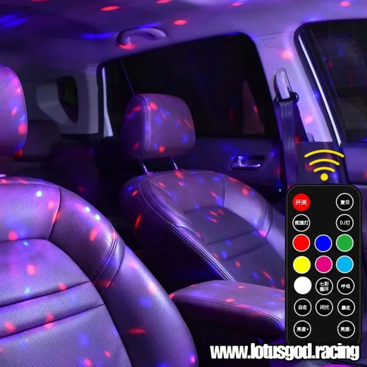 Magnet Roof Celing LED Atmosphere Lamp RGB Roof Star Light USB Charging Car Interior Decorative Ambient Party Lights