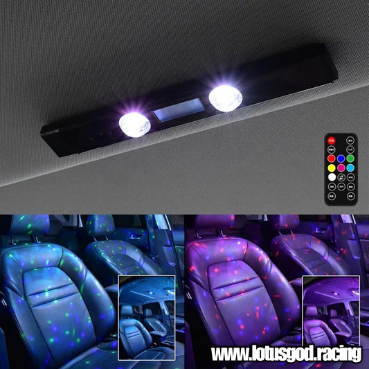 Magnet Roof Celing LED Atmosphere Lamp RGB Roof Star Light USB Charging Car Interior Decorative Ambient Party Lights