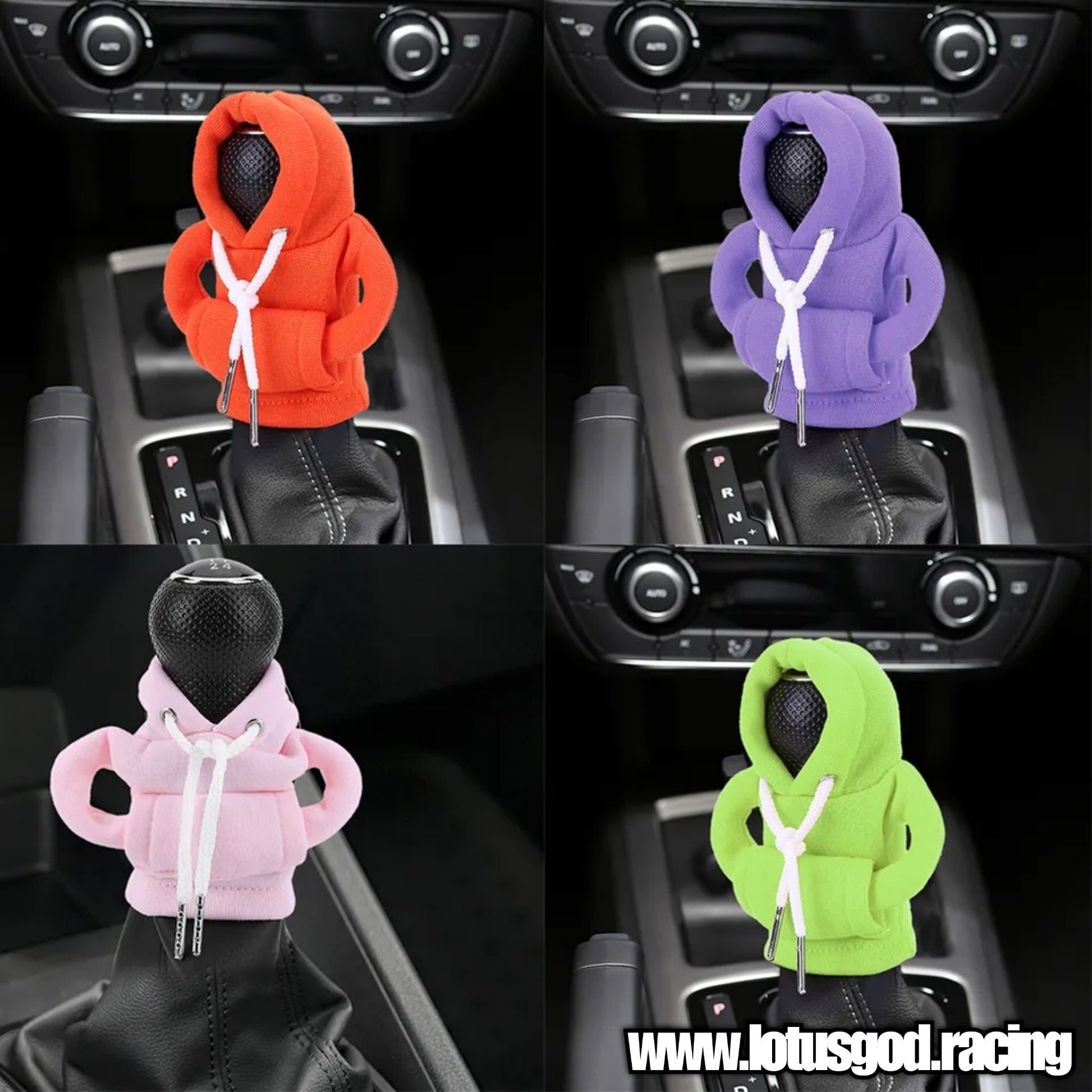 Shifter knob hoodie cover! Manual or Automatic, Universal car accessory BLUE