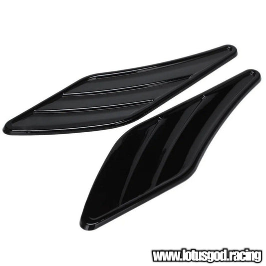 Universal RS Front Side Fender Bumper Display Air Flow Intake Shark Fin Panel Grill Vent Scoop