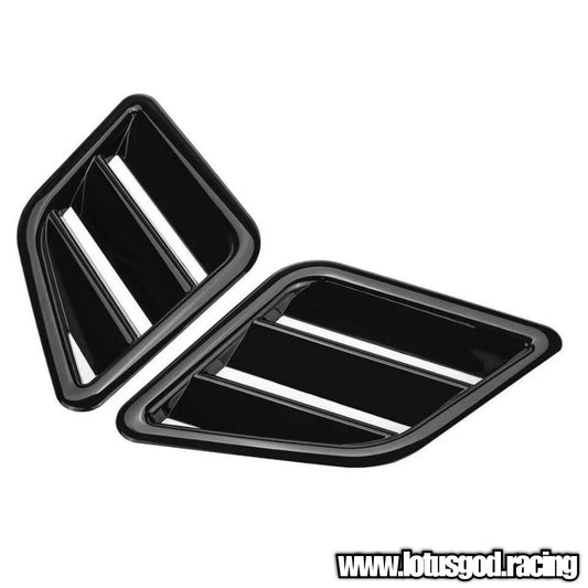 Universal Racing Front Bonnet Side Rear Fender Bumper High Air Flow Intake Shark Fin Panel Grill Vent