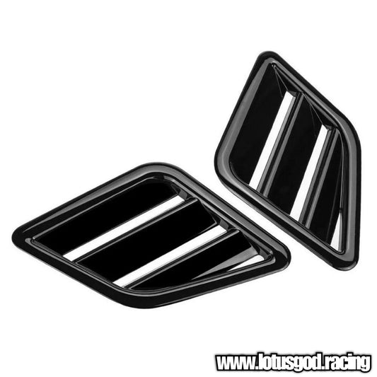 Universal Racing Front Bonnet Side Rear Fender Bumper High Air Flow Intake Shark Fin Panel Grill Vent