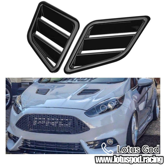 Universal Racing Front Bonnet Side Rear Fender Bumper High Air Flow Intake Shark Fin Panel Grill Vent