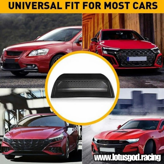 Universal Racing Front Bonnet Side Rear Fender Bumper High Air Flow Intake Shark Fin Roof Panel Grill Vent