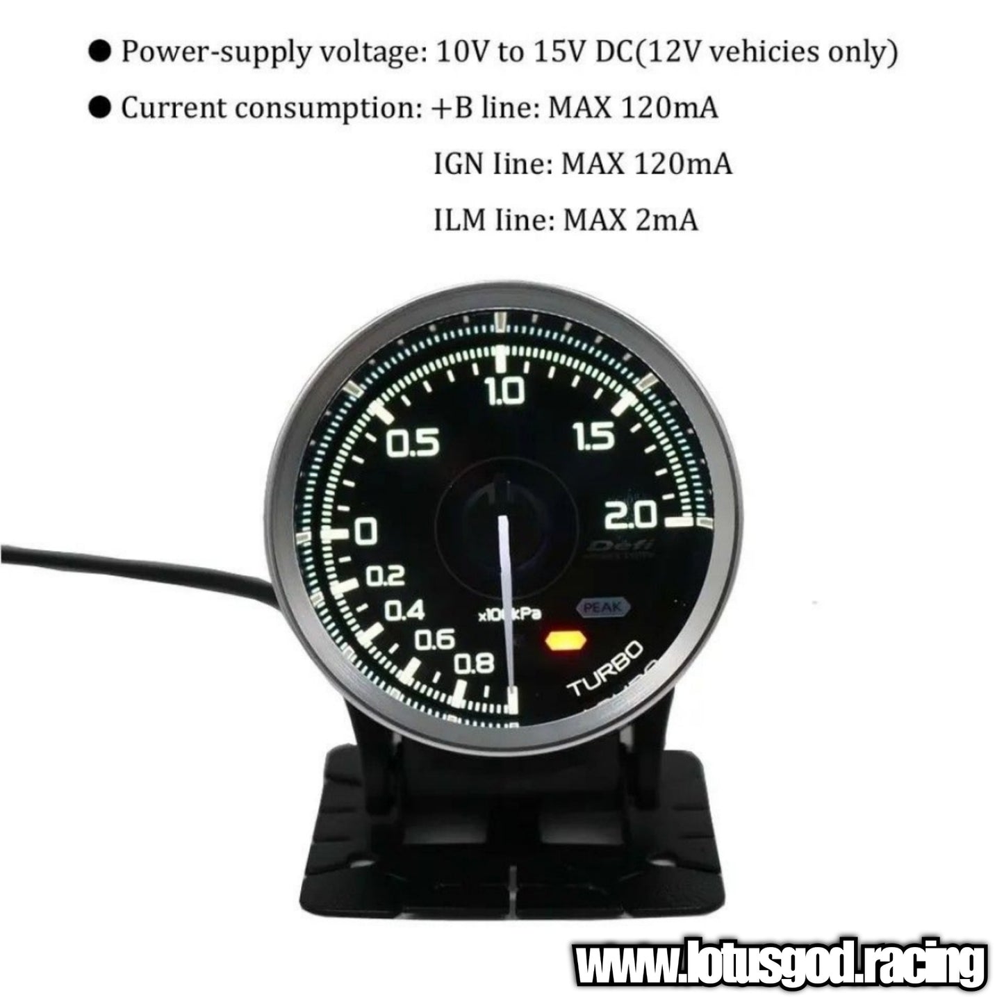 Defi A1 Universal OBD 2 Connector Meter Gauge + 1 Controller & 4 Sensors For Racing Car OBD2