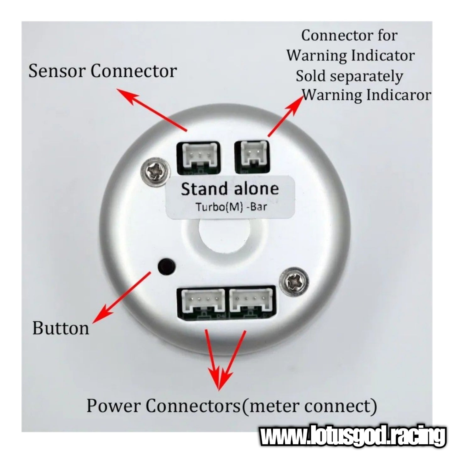 Defi A1 Universal OBD 2 Connector Meter Gauge + 1 Controller & 4 Sensors For Racing Car OBD2