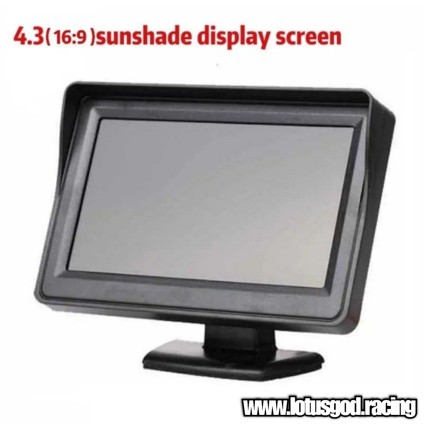 12 Volts 4.3" Reverse Camera Dash Display Ultra Thin Rear View Cam Priority Screen Led TFT Colour Dashboard Monitor Stand Safety Panel