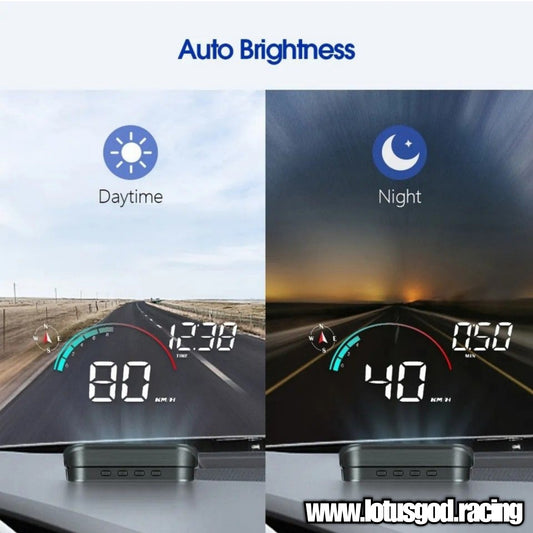 Universal USB GPS Digital Speed Powered Hud Virtual Head Up Display Speedometer For Car Gadgets On Windshield Projection Meter VSD Windscreen Reflection