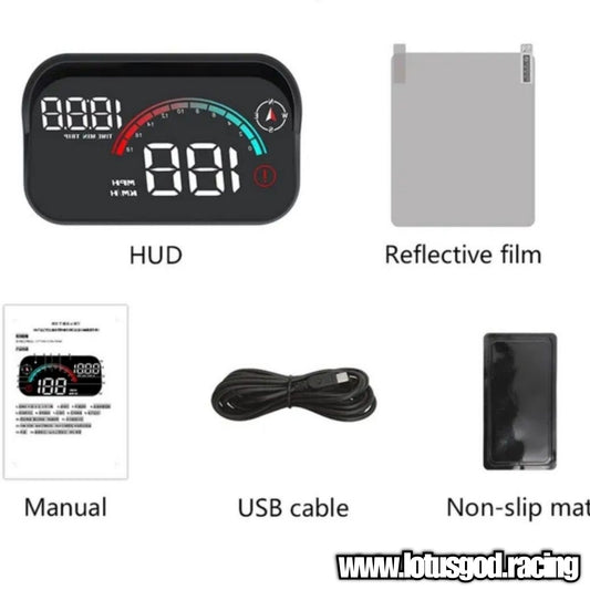 Universal USB GPS Digital Speed Powered Hud Virtual Head Up Display Speedometer For Car Gadgets On Windshield Projection Meter VSD Windscreen Reflection