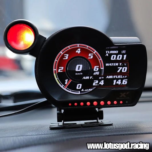 LUFI XF Revolution OBD2 GPS Racing Gauge Real time Display Meter + Red Shift Light