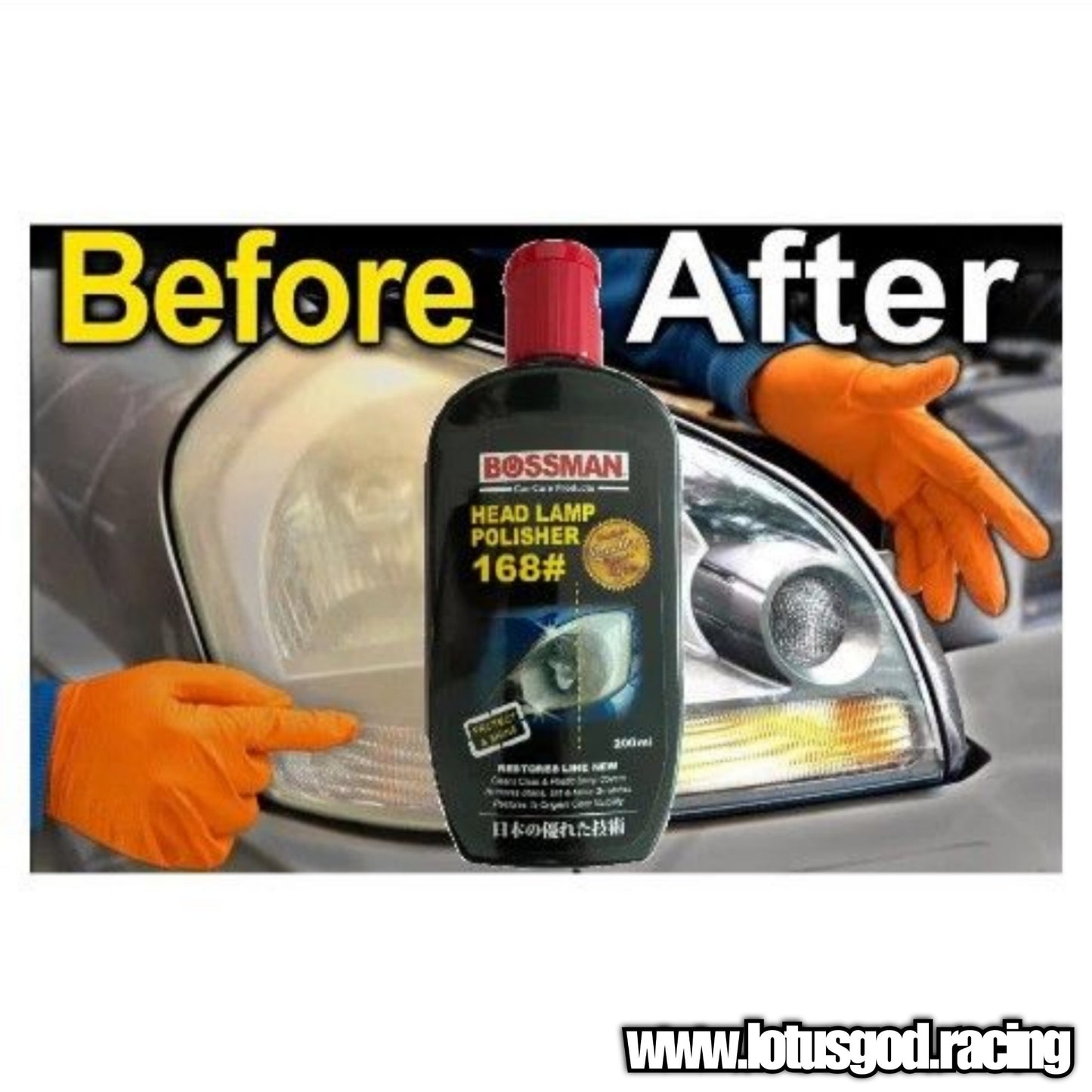 Headlight Car Plastic Polish Head Lamp Glass Len Scratch Removal Cleaner 200ml