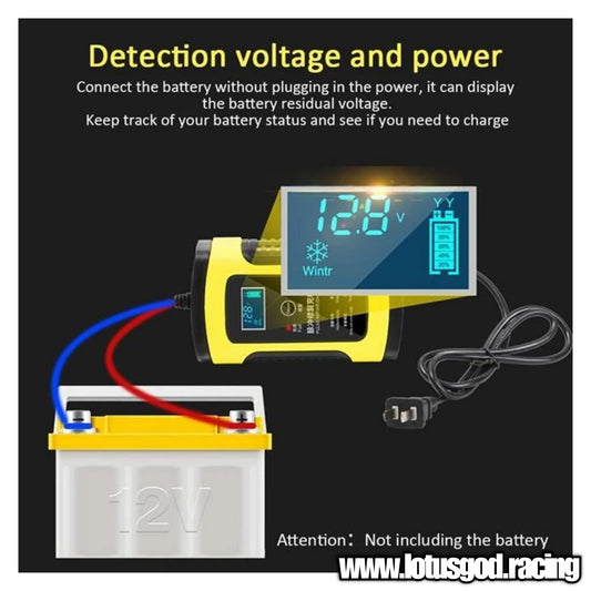 12V Lead Acid Battery Pulse 4ah - 100ah Lcd Display Repair Smart Charger UK Plug