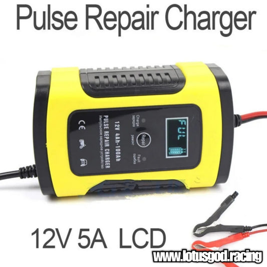 12V Lead Acid Battery Pulse 4ah - 100ah Lcd Display Repair Smart Charger UK Plug