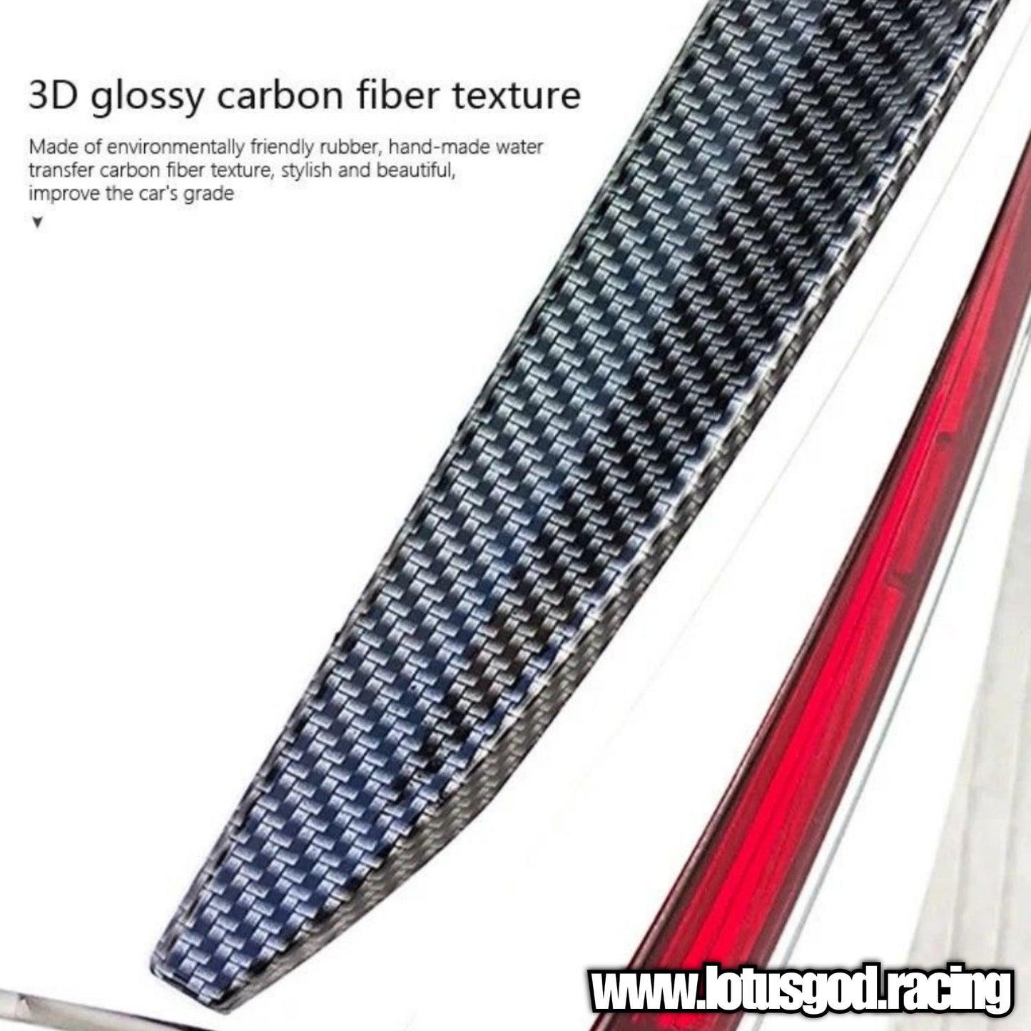 Universal Carbon Fiber Cubic Print Car Trunk Roof Glass Spoiler Racing Wing Car Modified Tail Adjustable From 138cm