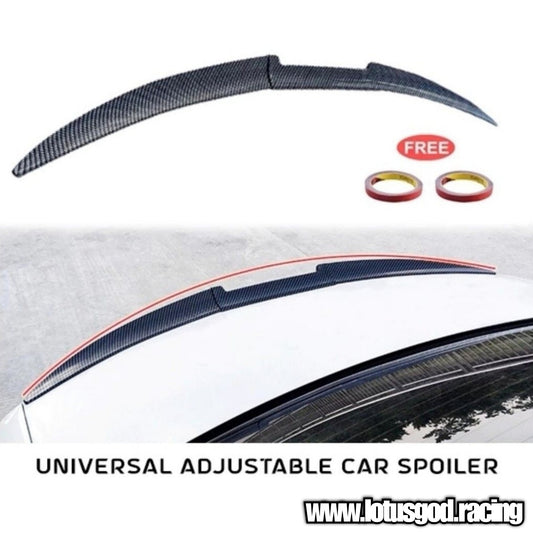 Universal Carbon Fiber Cubic Print Car Trunk Roof Glass Spoiler Racing Wing Car Modified Tail Adjustable From 138cm