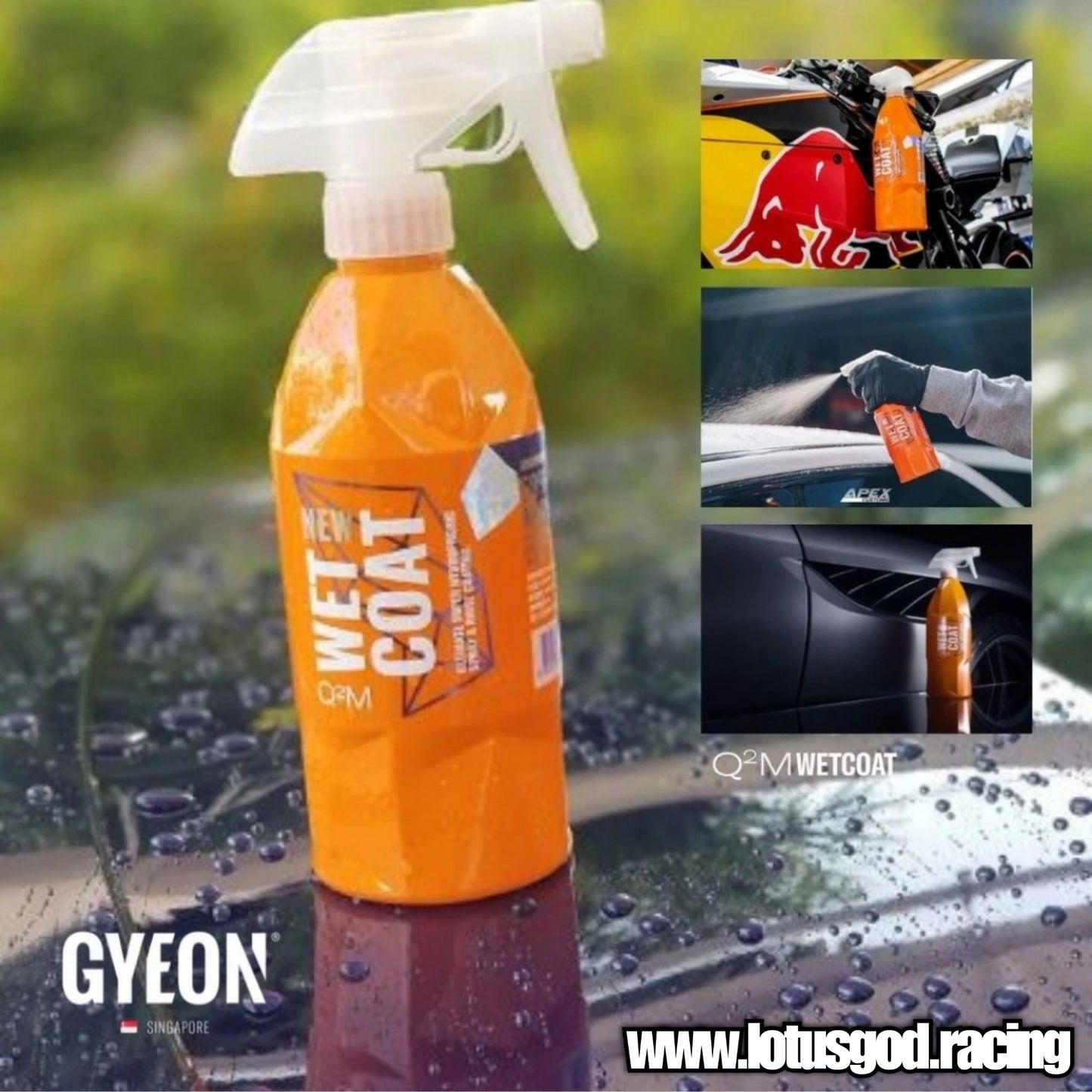 Gyeon Q2M Super Easy Wet Coat Revolutionary Hydrophobicity Booster Spray Sealant For Car Bike Paint Coat Plastic Metal Trims Sports Rims Windows Etc 500ml