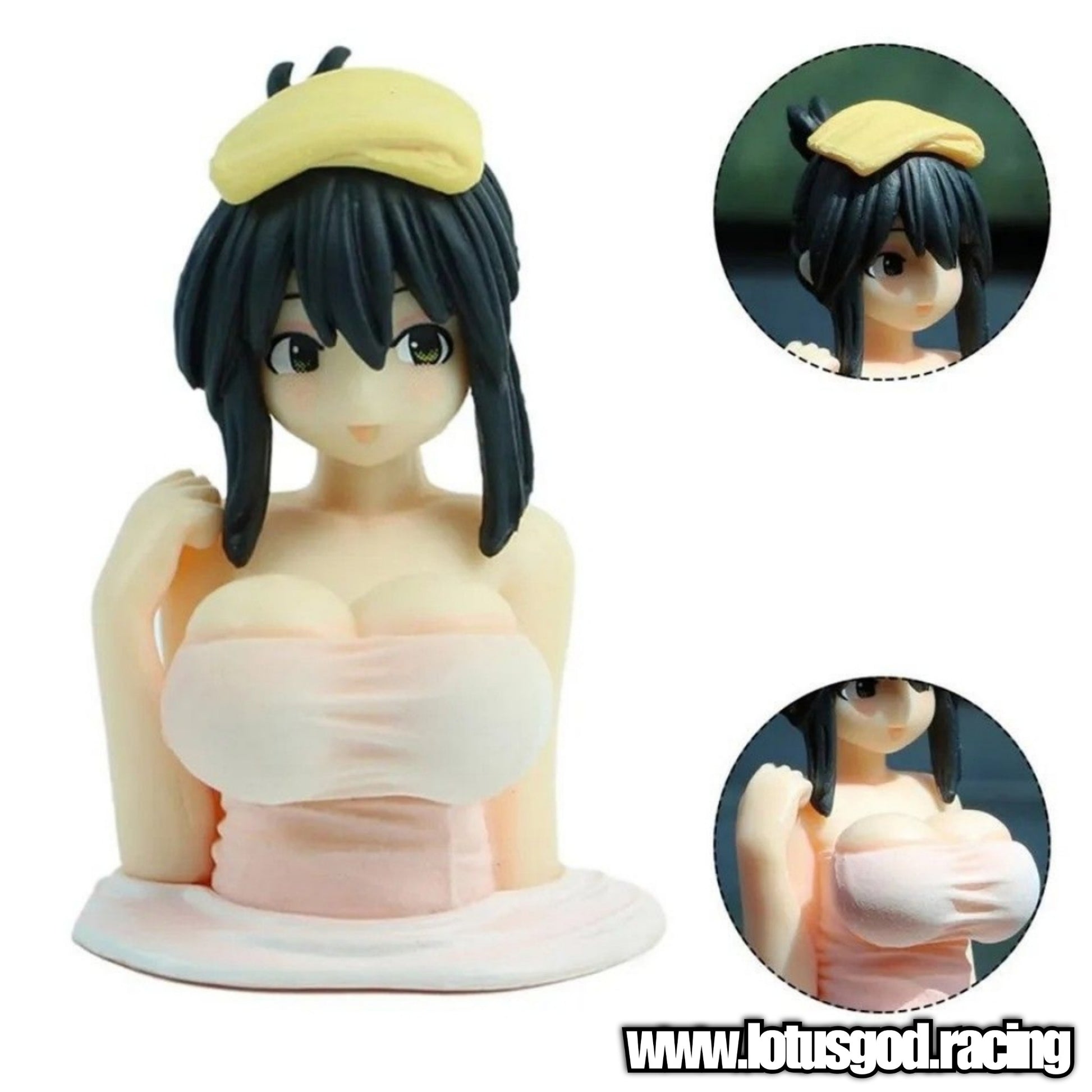 Kanako Model Kawaii Anime Mini Statue Cute Sexy Chest Boobs Shaking Or –  Lotus God Car Accessories