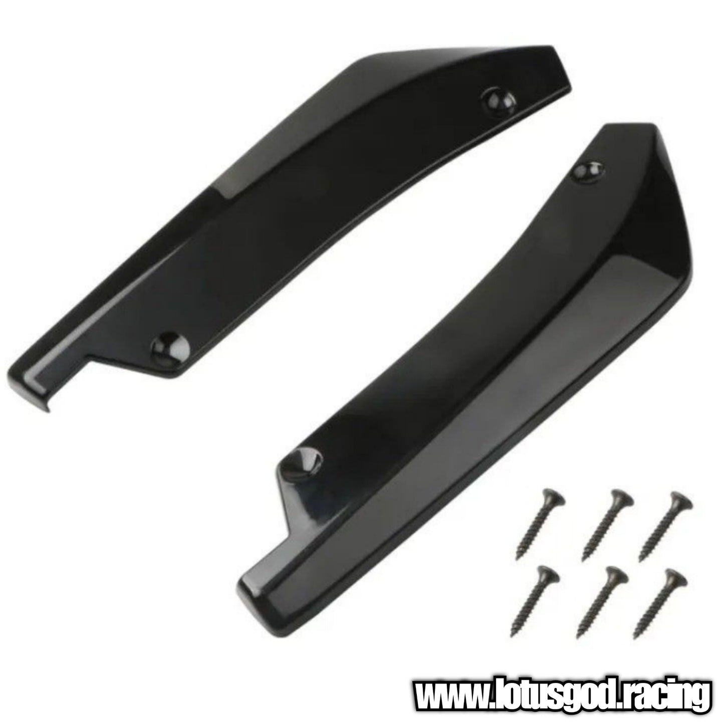 Universal Black Front Rear Bumper Lip Air Vent Trim Spoiler Canards Splitter Styling Body Kit Accessories