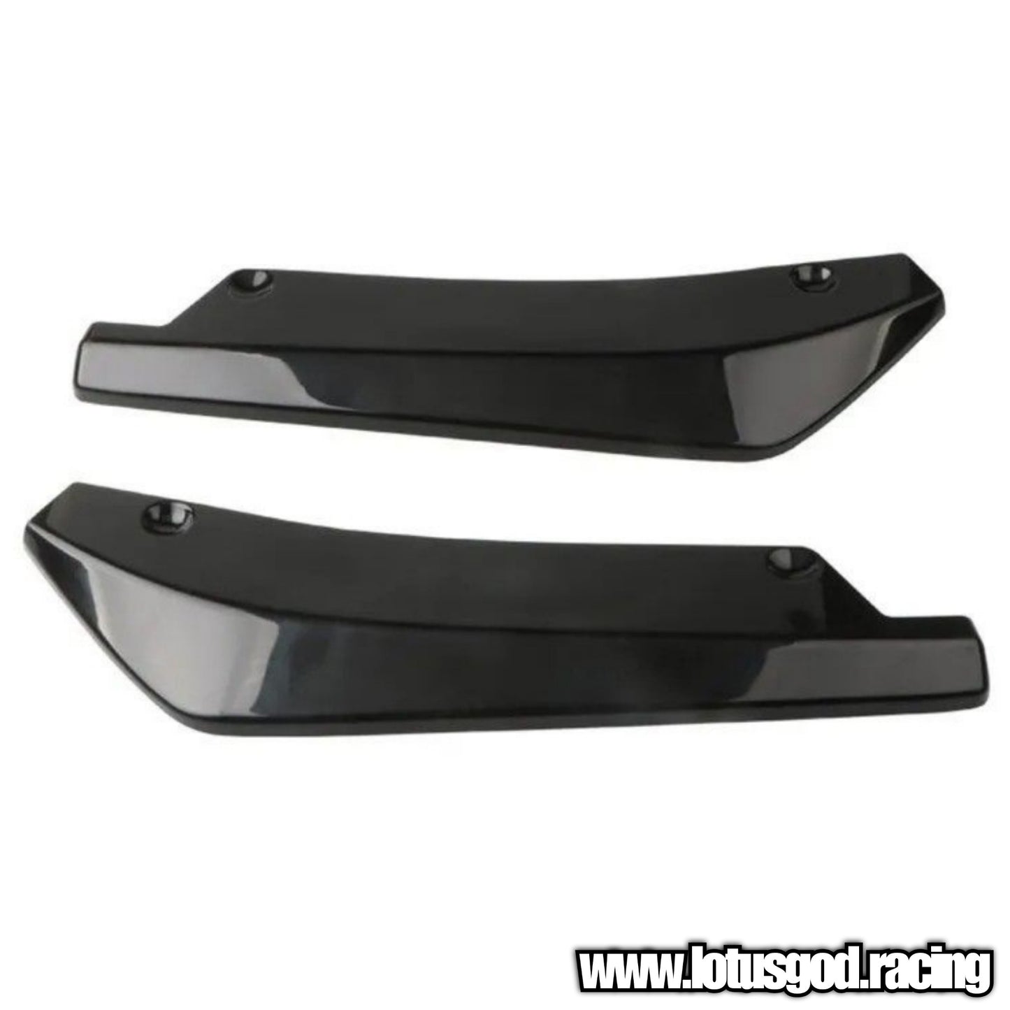 Universal Black Front Rear Bumper Lip Air Vent Trim Spoiler Canards Splitter Styling Body Kit Accessories