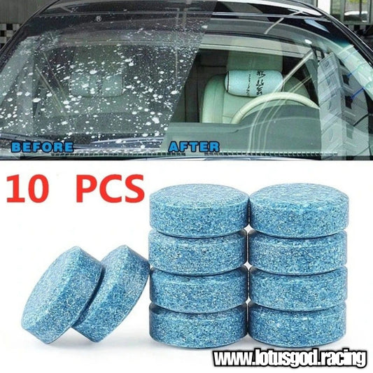 10 Pieces Windscreen Washer Wiper Super Clean Glass & Protect Concentrate Tablets