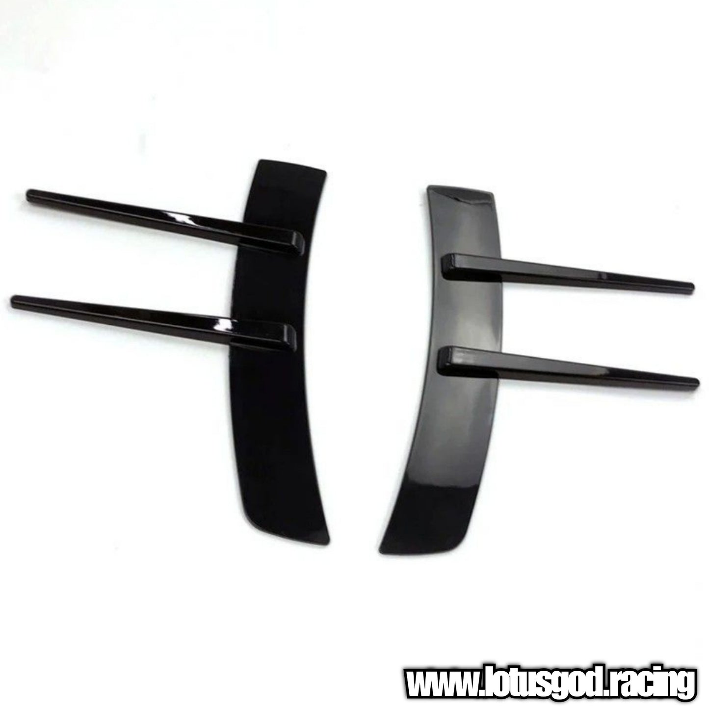 2 X New Universal Front Rear Bumper Lip Air Vent Trim Spoiler Canards Splitter Fender Fin Styling Accessories