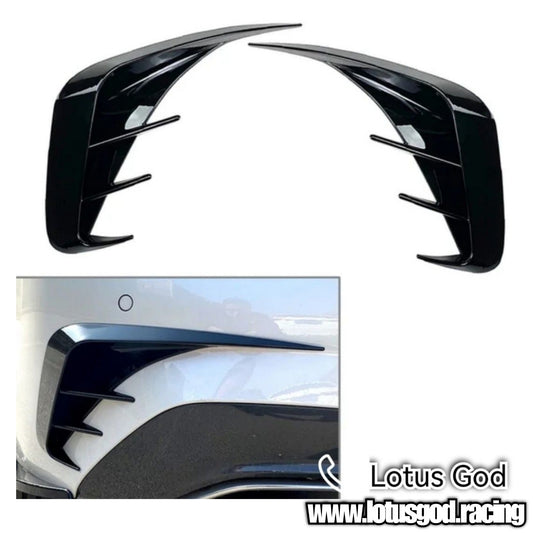 2 X New Car Rear Bumper Canards Lip Splitter Trim Fins For BMW 3 Series 318 320 330 G20 M Sport Power M340i 2019 2020 2021 2022