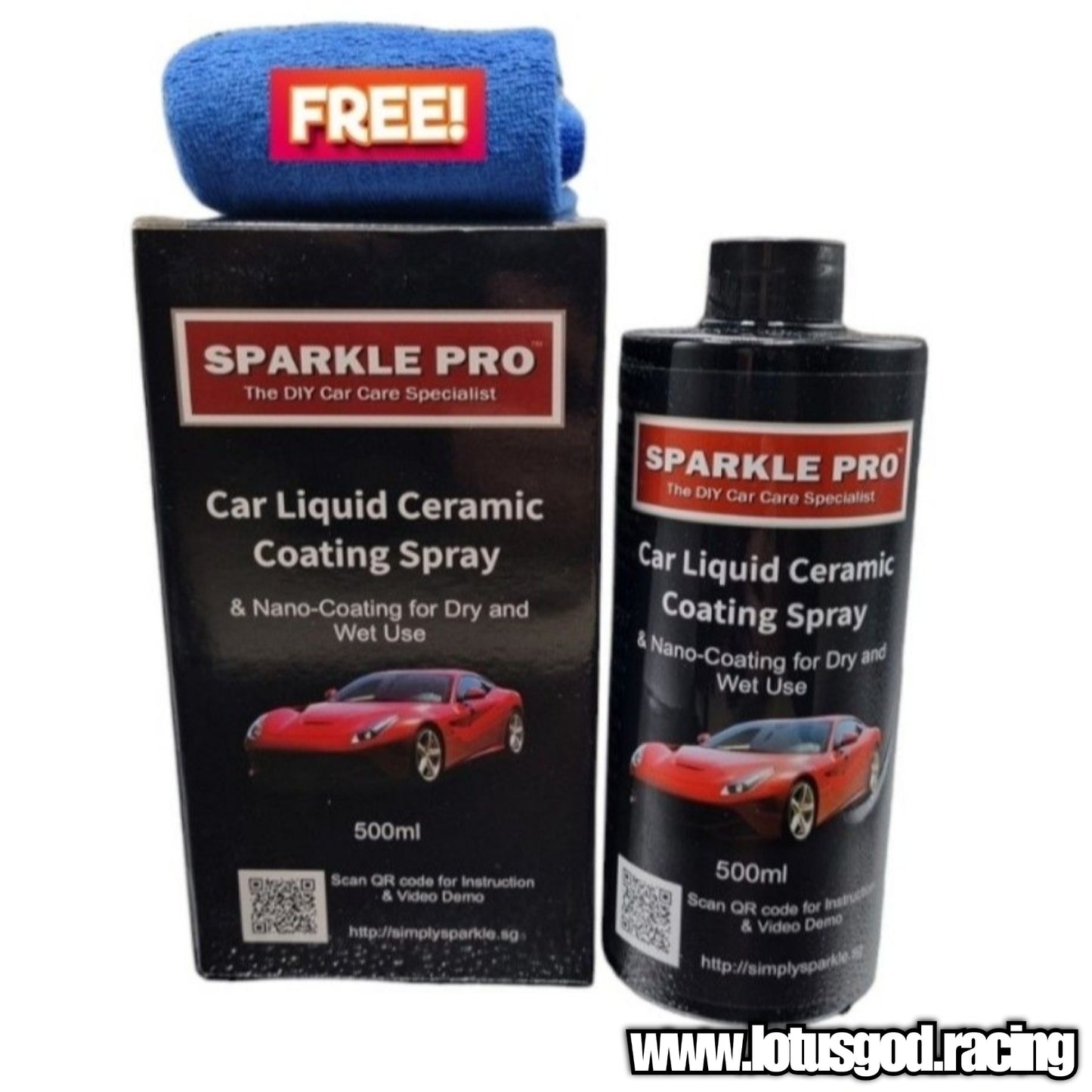 Nano Sparkle Pro Car Bike Nanotechnology Liquid Ceramic Coating Spray 500ml