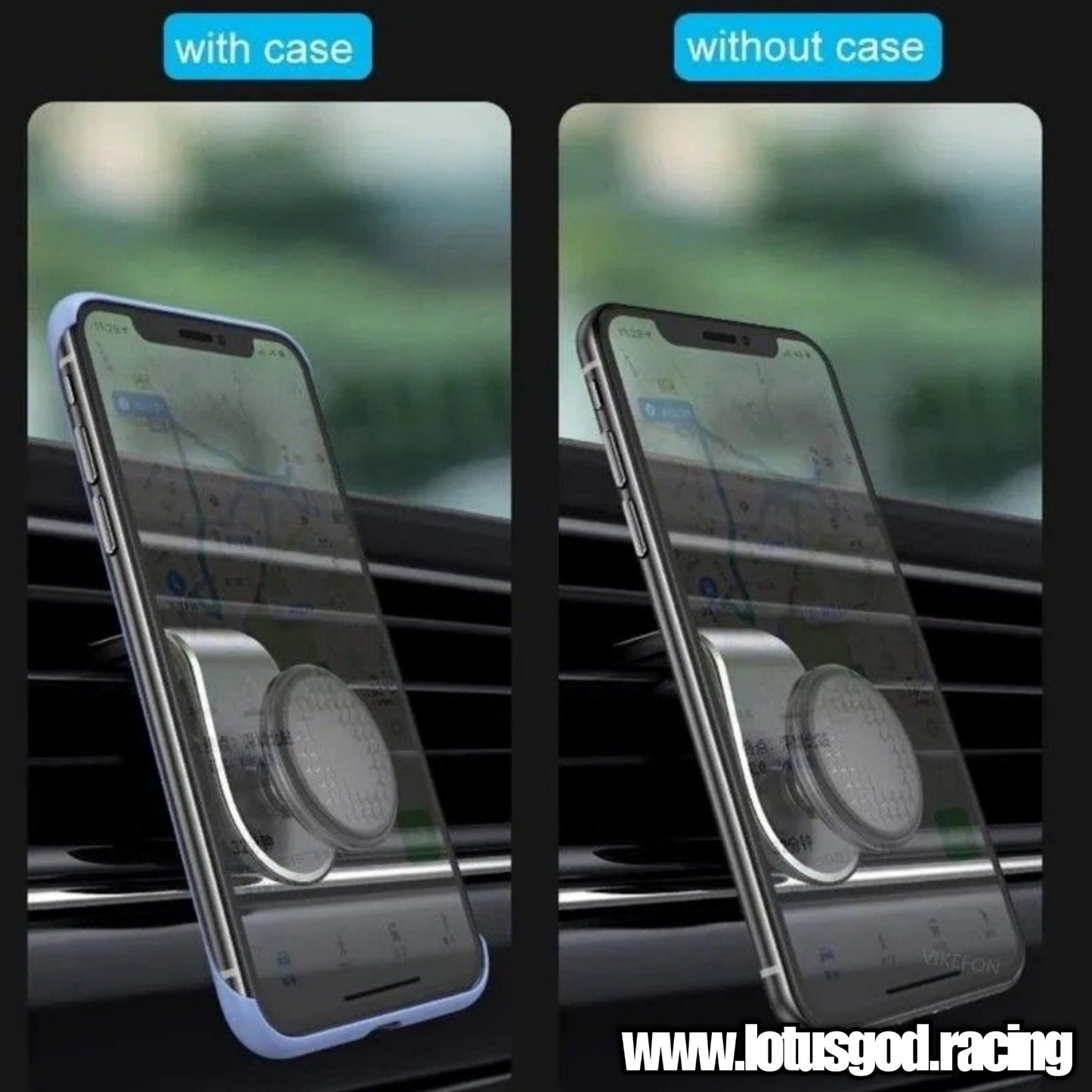 Magnetic Air Con Vent Clip Android Iphone Magnet Hp Phone Holder For All Car Lorry Van Pick Up Etc