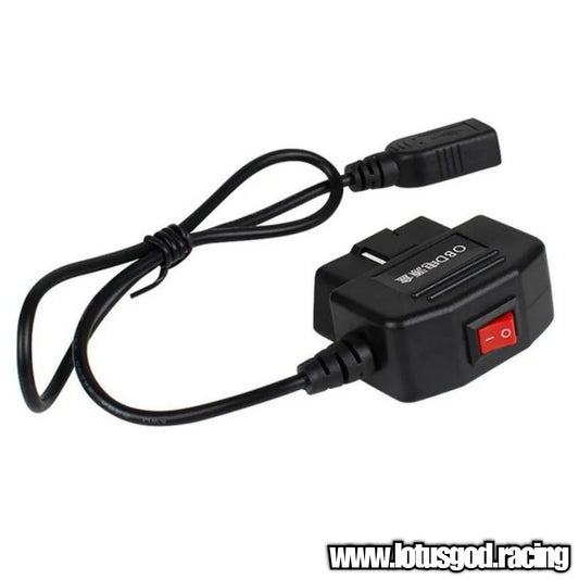 Universal OBD 2 On Off Power Switch For Female USB Plug For Car Camera Video Cam Or Other Accessories Like Led Lights