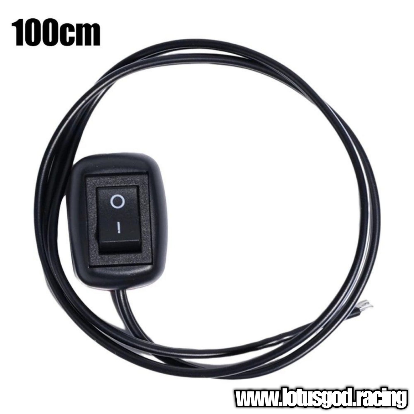 12 Volts 100cm DIY No Drill Stick On Off Switch For Led Lights Fuel Fan Double Side Tape Button For Dashboard Meter Etc