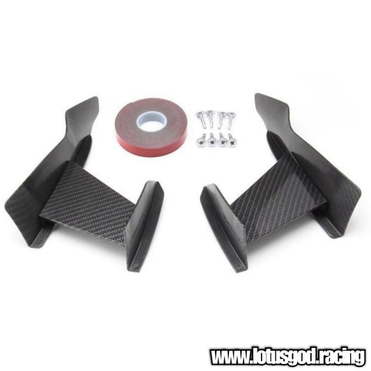 Universal Front Rear Bumper Lip Air Vent Trim Spoiler Canards Splitter Styling Accessories