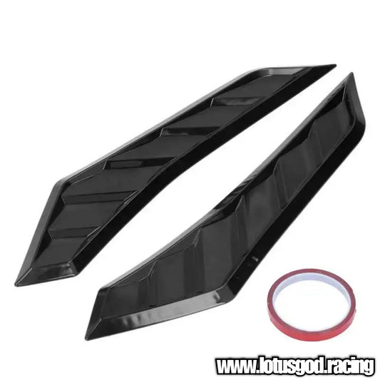 Universal Racing Look Front Bonnet Side Rear Fender Bumper High Air Flow Intake Shark Fin Panel Grill Vent