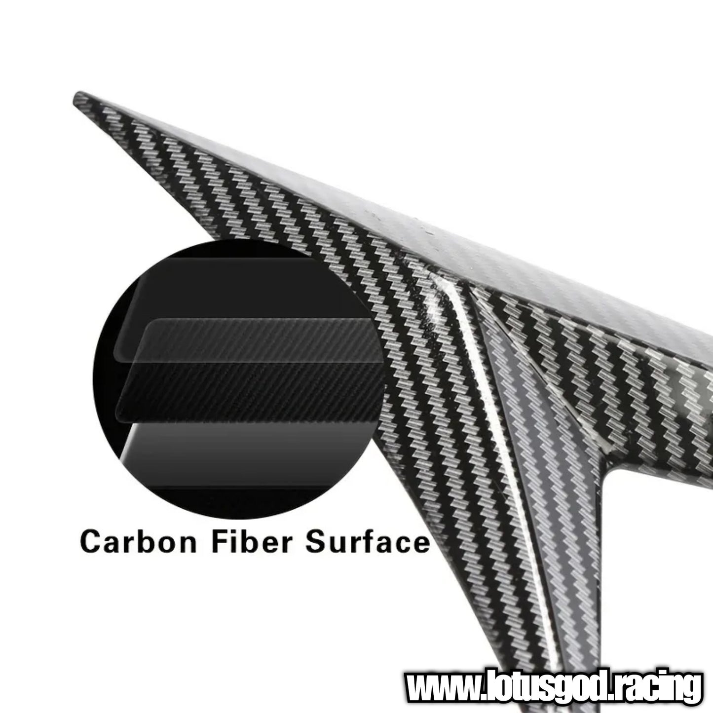 Universal Black | Carbon Fiber Front Rear Fender Bumper Arrow Intake Shark Fin Panel Grill Vent