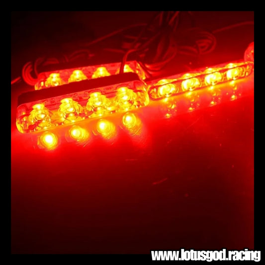 12 Volts Strong Powerful Strobe Red | White | Blue Red Police Led 16 LED Lights + Wireless Controller