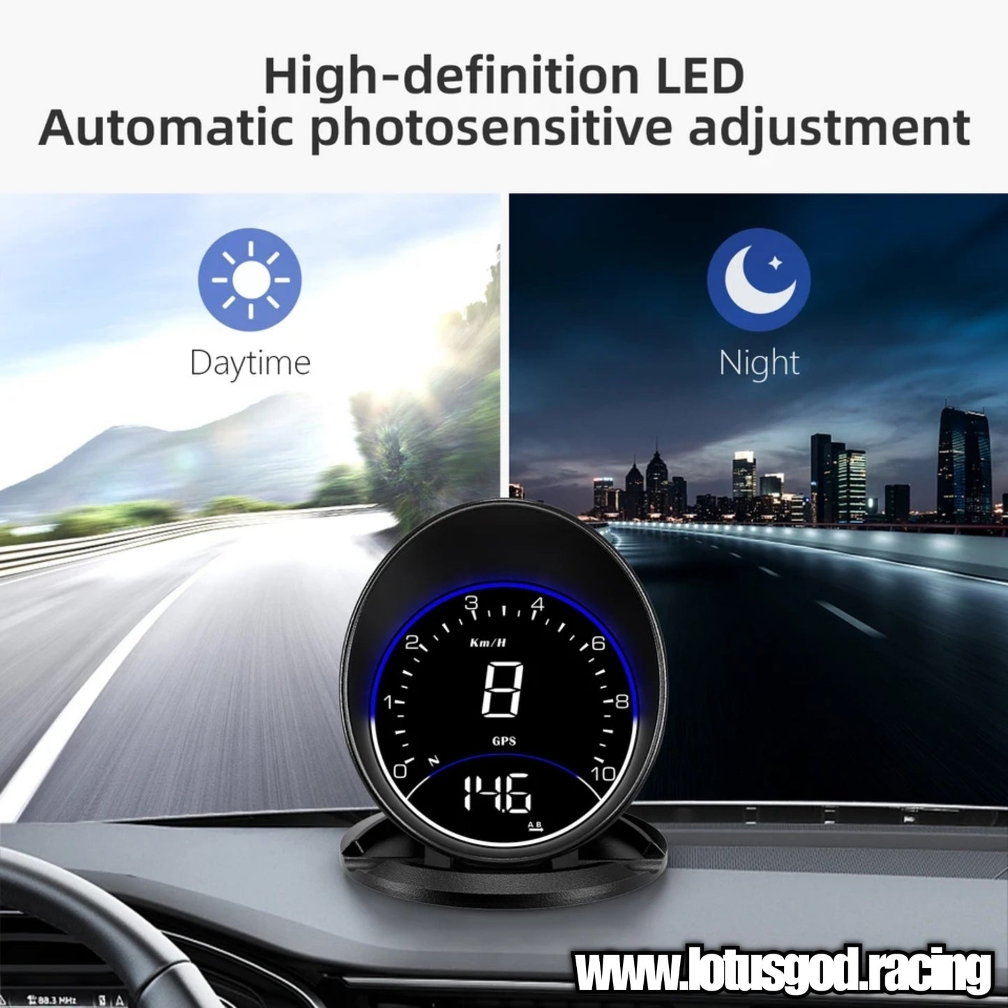 2.2 Inch Universal USB Powered GPS Speedometer Round Odometer On Board VSD Altimeter Auto Meter Accessories