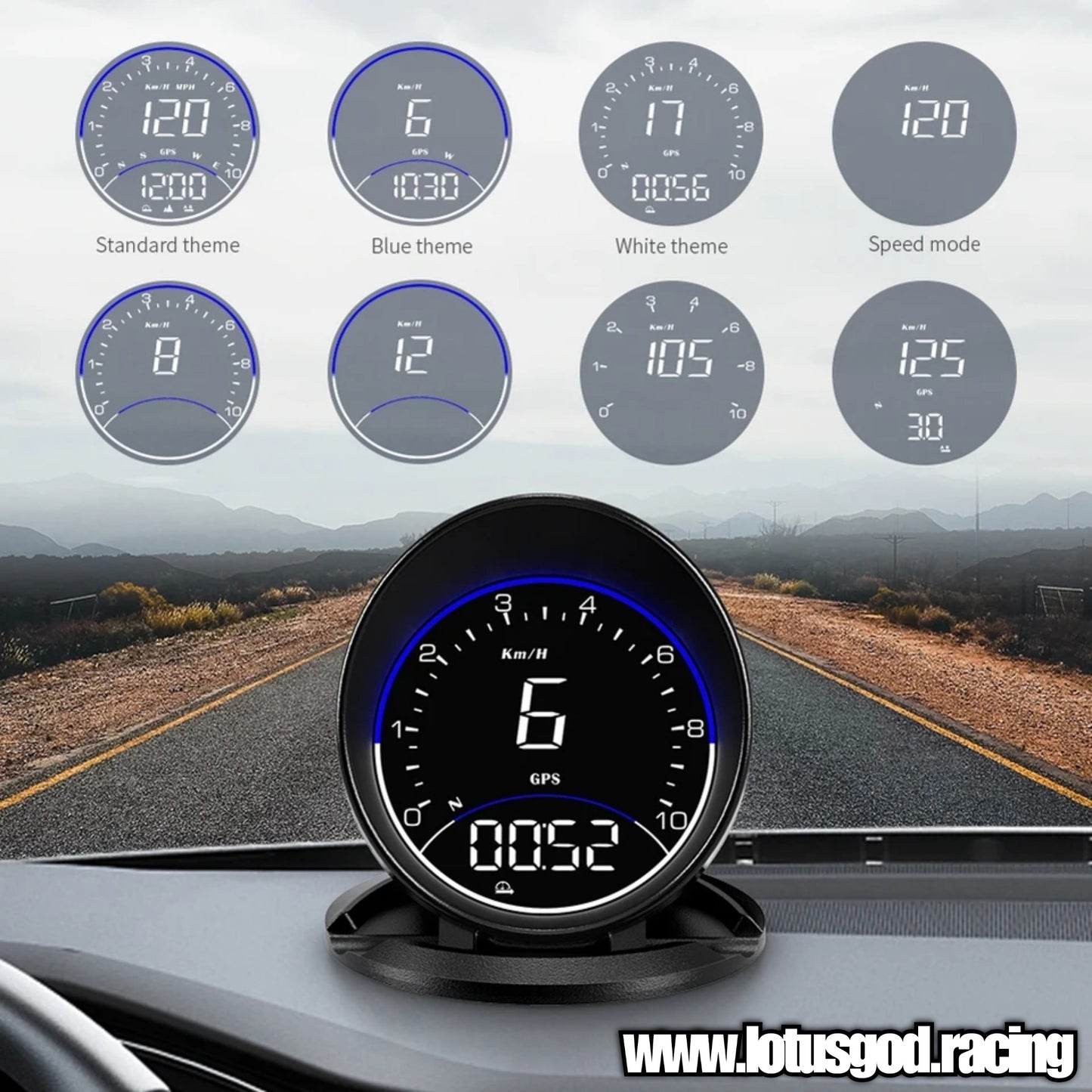 2.2 Inch Universal USB Powered GPS Speedometer Round Odometer On Board VSD Altimeter Auto Meter Accessories