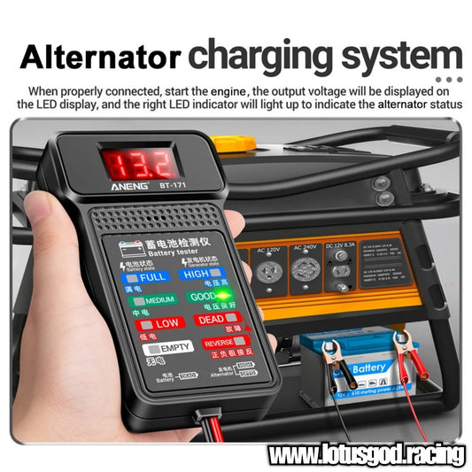 12V Battery Tester 100-2000CCA Battery Load Tester Auto Cranking And Charging System Battery Alternator Analyzer Tool