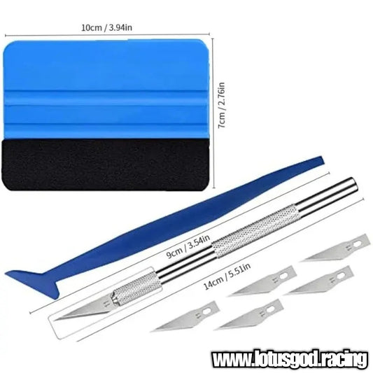 Vinyl Wrap Tool Kit Felt Squeegee Scraper Craft Cutter For Decal Sticker Window Tint Accessories