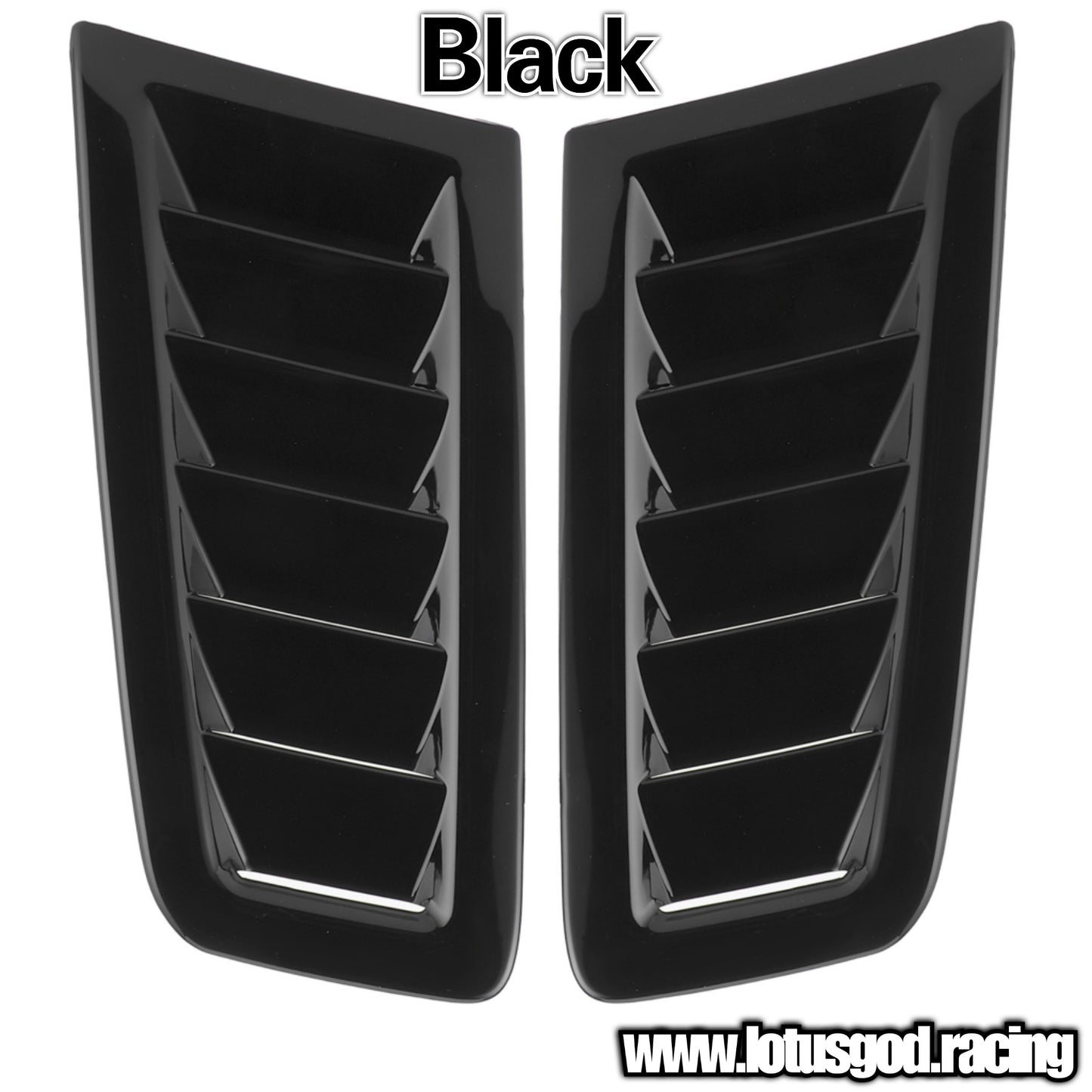 Universal Racing Front Bonnet Side Rear Fender Bumper High Air Flow Intake Shark Fin Panel Grill Vent