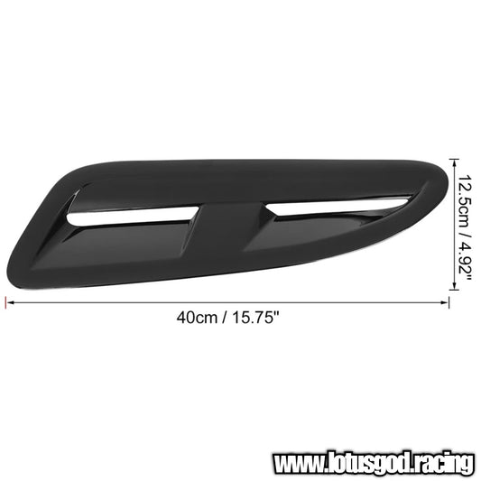 Universal Racing Front Bonnet Side Rear Fender Bumper High Air Flow Intake Shark Fin Panel Grill Vent