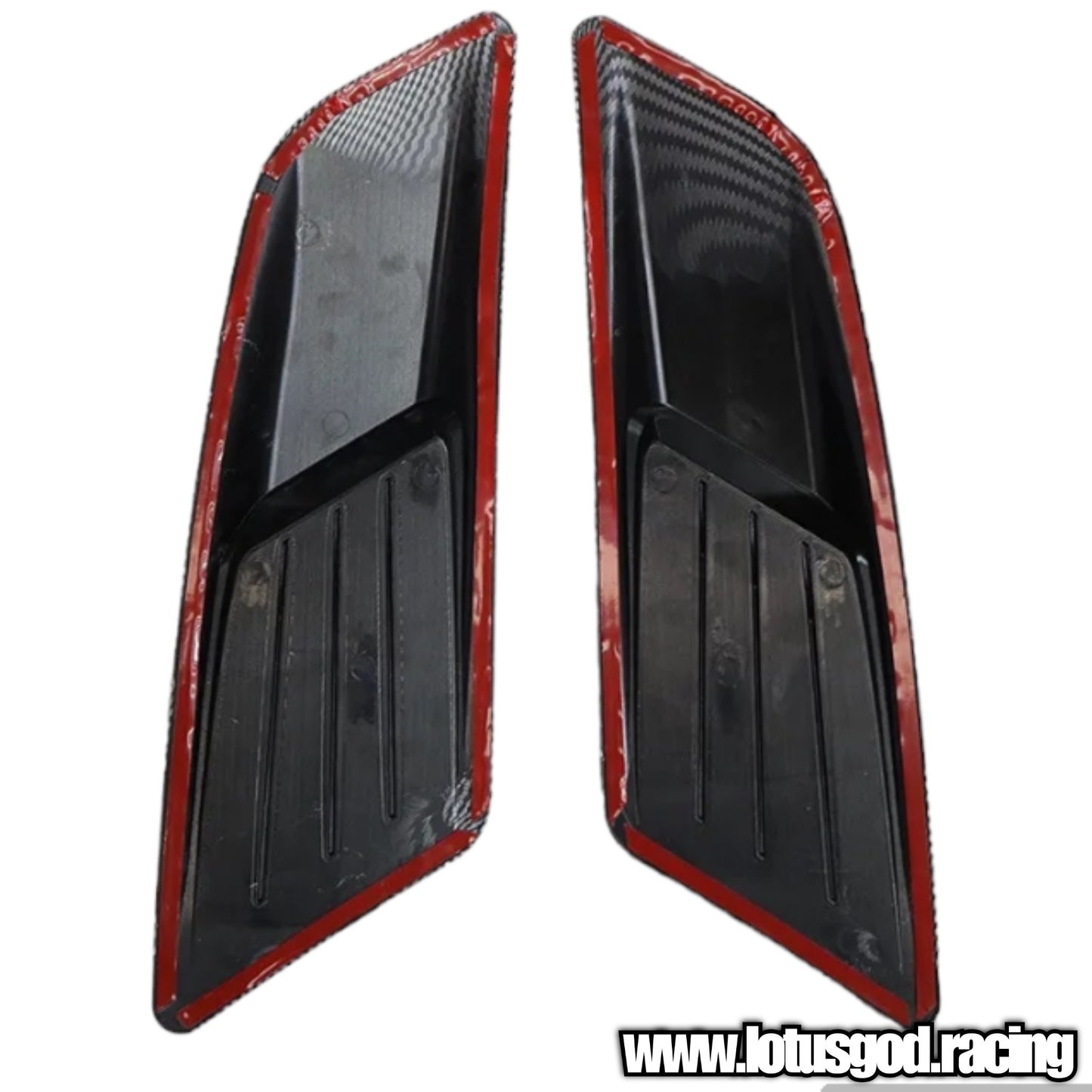 Universal Racing Look Front Bonnet Side Rear Fender Bumper High Air Flow Intake Shark Fin Panel Grill Vent