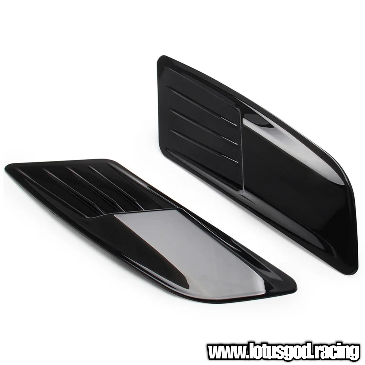 Universal Racing Look Front Bonnet Side Rear Fender Bumper High Air Flow Intake Shark Fin Panel Grill Vent