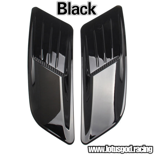 Universal Racing Look Front Bonnet Side Rear Fender Bumper High Air Flow Intake Shark Fin Panel Grill Vent