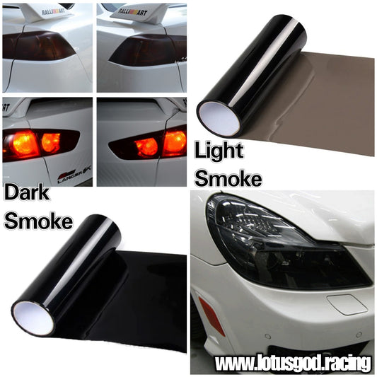 Pvc Dark | Light Smoke Black Car Tint Headlight Taillight Signal Lights Vinyl Sheet Sticker Flim 38cm X 200cm