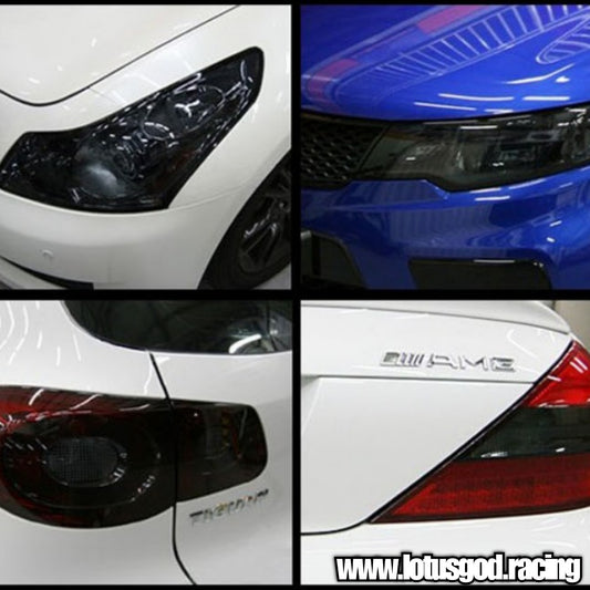 Pvc Dark | Light Smoke Black Car Tint Headlight Taillight Signal Lights Vinyl Sheet Sticker Flim 38cm X 200cm